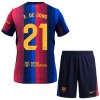 Virallinen Fanipaita + Shortsit FC Barcelona Frenkie de Jong 21 Kotipelipaita 2026-27 - Lasten Virallinen Fanipaita + Shortsit FC Barcelona Frenkie de Jong 21 Kotipelipaita 2026-27 - Lasten