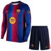 Virallinen Fanipaita + Shortsit Pitkähihainen FC Barcelona Kotipelipaita 2026-27 - Lasten Virallinen Fanipaita + Shortsit Pitkähihainen FC Barcelona Kotipelipaita 2026-27 - Lasten