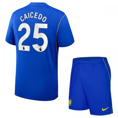 Virallinen Fanipaita + Shortsit Chelsea Caicedo 25 Kotipelipaita 2026-27 - Lasten Virallinen Fanipaita + Shortsit Chelsea Caicedo 25 Kotipelipaita 2026-27 - Lasten
