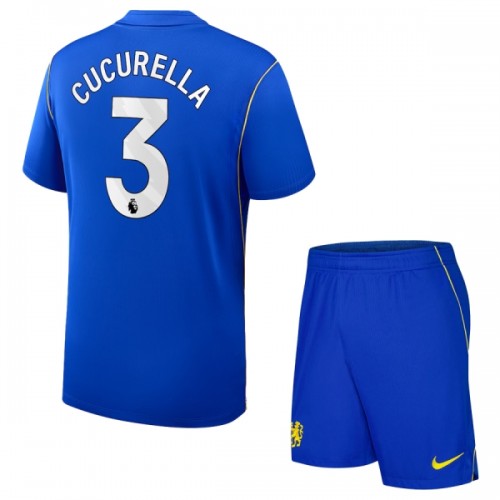 Virallinen Fanipaita + Shortsit Chelsea Cucurella 3 Kotipelipaita 2026-27 - Lasten Virallinen Fanipaita + Shortsit Chelsea Cucurella 3 Kotipelipaita 2026-27 - Lasten