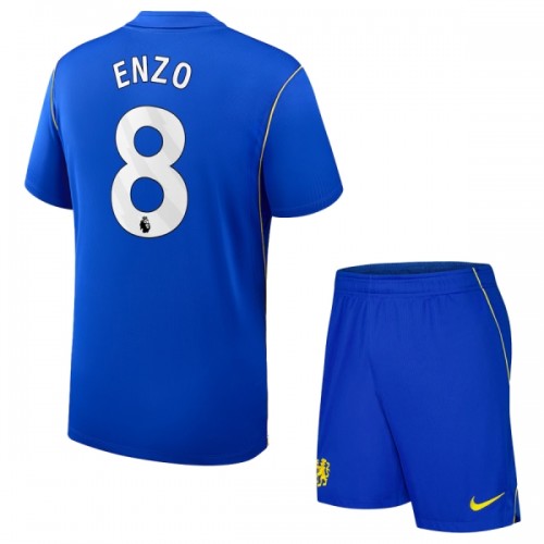 Virallinen Fanipaita + Shortsit Chelsea Enzo 8 Kotipelipaita 2026-27 - Lasten Virallinen Fanipaita + Shortsit Chelsea Enzo 8 Kotipelipaita 2026-27 - Lasten