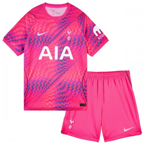 Virallinen Fanipaita + Shortsit Maalivahdin Tottenham Hotspur Kotipelipaita 2026-27 Pinkki - Lasten Virallinen Fanipaita + Shortsit Maalivahdin Tottenham Hotspur Kotipelipaita 2026-27 Pinkki - Lasten