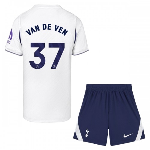 Virallinen Fanipaita + Shortsit Tottenham Hotspur Van De Ven 37 Kotipelipaita 2026-27 - Lasten Virallinen Fanipaita + Shortsit Tottenham Hotspur Van De Ven 37 Kotipelipaita 2026-27 - Lasten