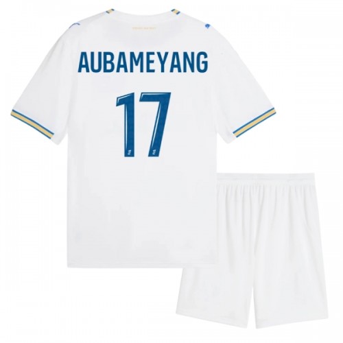 Virallinen Fanipaita + Shortsit Olympique de Marseille Aubameyang 17 Kotipelipaita 2026-27 - Lasten Virallinen Fanipaita + Shortsit Olympique de Marseille Aubameyang 17 Kotipelipaita 2026-27 - Lasten