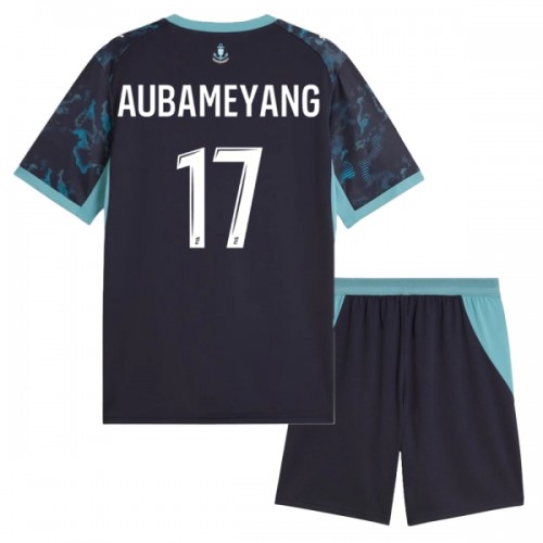 Virallinen Fanipaita + Shortsit Olympique de Marseille Aubameyang 17 Vieraspelipaita 2026-27 - Lasten Virallinen Fanipaita + Shortsit Olympique de Marseille Aubameyang 17 Vieraspelipaita 2026-27 - Lasten