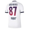 Virallinen Fanipaita Paris Saint-Germain Joao Neves 87 Vieraspelipaita 2026-27 - Miesten