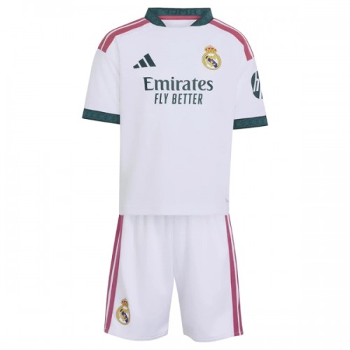 Virallinen Fanipaita + Shortsit Real Madrid Kotipelipaita 2026-27 - Lasten Virallinen Fanipaita + Shortsit Real Madrid Kotipelipaita 2026-27 - Lasten