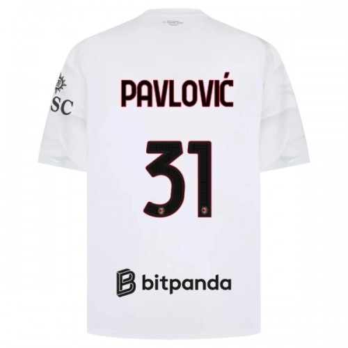 Virallinen Fanipaita AC Milan Pavlovic 31 Vieraspelipaita 2026-27 - Miesten Virallinen Fanipaita AC Milan Pavlovic 31 Vieraspelipaita 2026-27 - Miesten