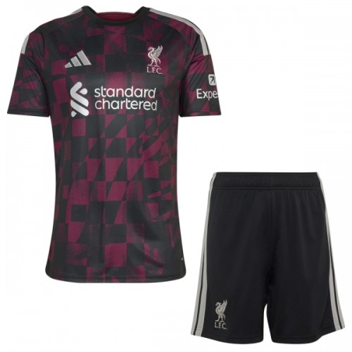 Virallinen Fanipaita + Shortsit Liverpool Kolmas Pelipaita 2026-27 - Lasten Virallinen Fanipaita + Shortsit Liverpool Kolmas Pelipaita 2026-27 - Lasten