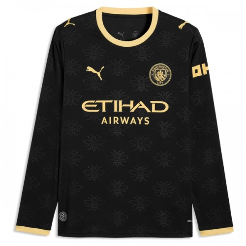 Virallinen Fanipaita Pitkähihainen Manchester City Vieraspelipaita 2026-27 - Miesten Virallinen Fanipaita Pitkähihainen Manchester City Vieraspelipaita 2026-27 - Miesten