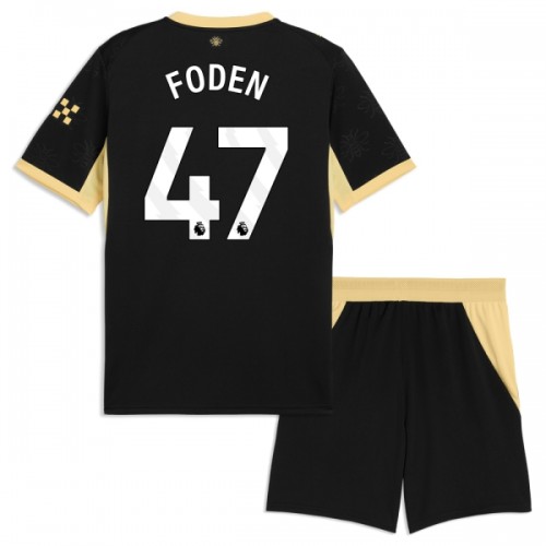 Virallinen Fanipaita + Shortsit Manchester City Foden 47 Vieraspelipaita 2026-27 - Lasten Virallinen Fanipaita + Shortsit Manchester City Foden 47 Vieraspelipaita 2026-27 - Lasten