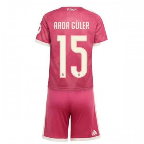 Virallinen Fanipaita + Shortsit Real Madrid Arda Guler 15 Kolmas Pelipaita 2026-27 - Lasten Virallinen Fanipaita + Shortsit Real Madrid Arda Guler 15 Kolmas Pelipaita 2026-27 - Lasten