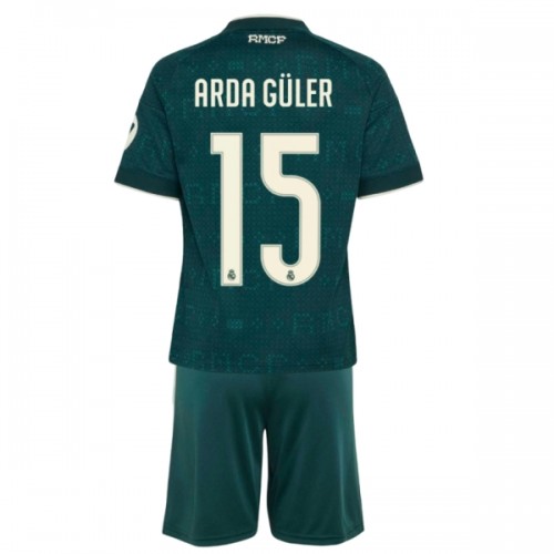 Virallinen Fanipaita + Shortsit Real Madrid Arda Guler 15 Vieraspelipaita 2026-27 - Lasten Virallinen Fanipaita + Shortsit Real Madrid Arda Guler 15 Vieraspelipaita 2026-27 - Lasten