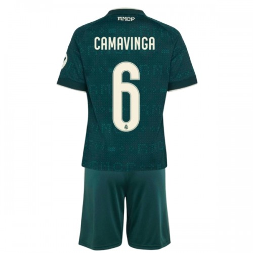 Virallinen Fanipaita + Shortsit Real Madrid Camavinga 6 Vieraspelipaita 2026-27 - Lasten Virallinen Fanipaita + Shortsit Real Madrid Camavinga 6 Vieraspelipaita 2026-27 - Lasten