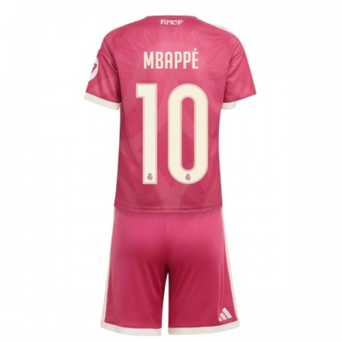 Virallinen Fanipaita + Shortsit Real Madrid Mbappé 10 Kolmas Pelipaita 2026-27 - Lasten Virallinen Fanipaita + Shortsit Real Madrid Mbappé 10 Kolmas Pelipaita 2026-27 - Lasten