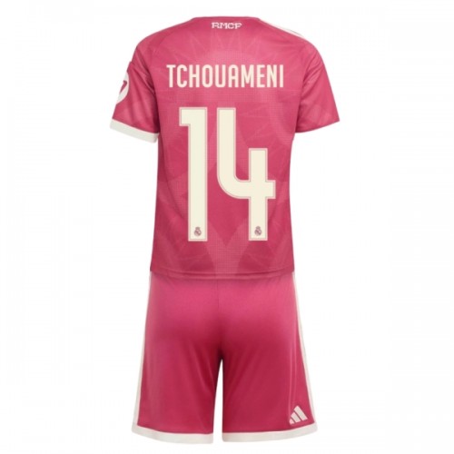 Virallinen Fanipaita + Shortsit Real Madrid Tchouameni 14 Kolmas Pelipaita 2026-27 - Lasten Virallinen Fanipaita + Shortsit Real Madrid Tchouameni 14 Kolmas Pelipaita 2026-27 - Lasten