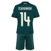 Virallinen Fanipaita + Shortsit Real Madrid Tchouameni 14 Vieraspelipaita 2026-27 - Lasten