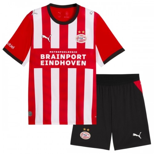 Virallinen Fanipaita + Shortsit PSV Eindhoven Kotipelipaita 2026-27 - Lasten Virallinen Fanipaita + Shortsit PSV Eindhoven Kotipelipaita 2026-27 - Lasten