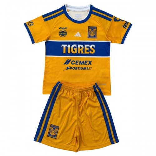 Virallinen Fanipaita + Shortsit Tigres UANL Kotipelipaita 2026-27 - Lasten Virallinen Fanipaita + Shortsit Tigres UANL Kotipelipaita 2026-27 - Lasten