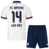 Virallinen Fanipaita + Shortsit FC Bayern München Luis Diaz 14 Vieraspelipaita 2026-27 - Lasten