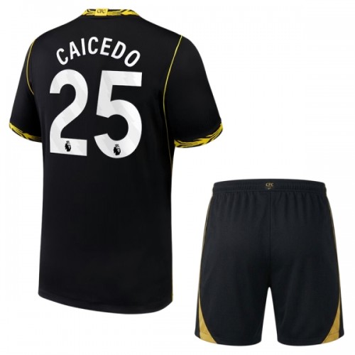 Virallinen Fanipaita + Shortsit Chelsea Caicedo 25 Vieraspelipaita 2026-27 - Lasten Virallinen Fanipaita + Shortsit Chelsea Caicedo 25 Vieraspelipaita 2026-27 - Lasten