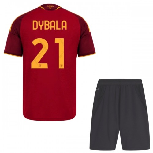 Virallinen Fanipaita + Shortsit AS Roma Dybala 21 Kotipelipaita 2026-27 - Lasten Virallinen Fanipaita + Shortsit AS Roma Dybala 21 Kotipelipaita 2026-27 - Lasten