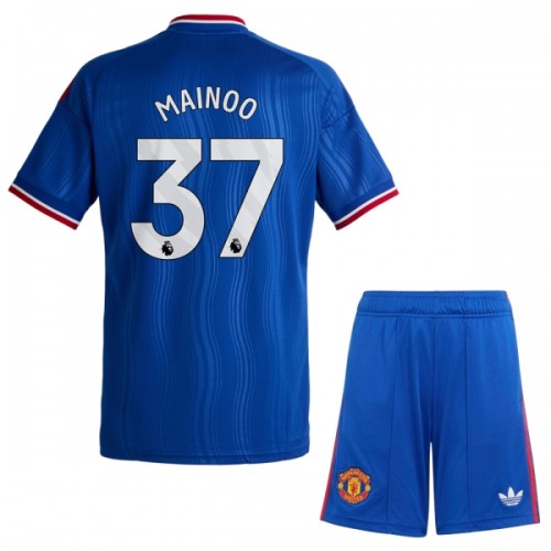 Virallinen Fanipaita + Shortsit Manchester United Mainoo 37 Vieraspelipaita 2026-27 - Lasten Virallinen Fanipaita + Shortsit Manchester United Mainoo 37 Vieraspelipaita 2026-27 - Lasten