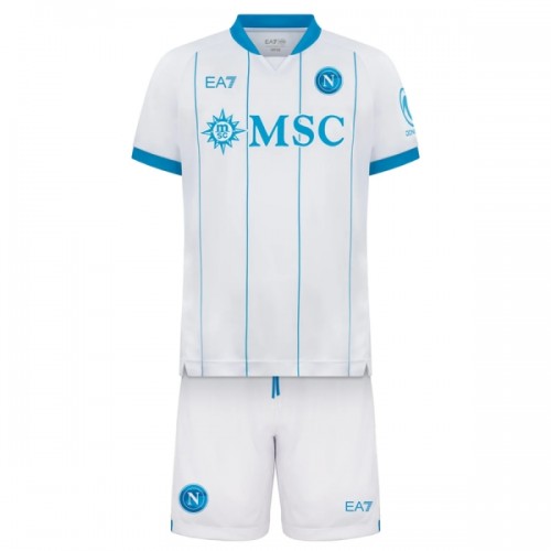 Virallinen Fanipaita + Shortsit SSC Napoli Vieraspelipaita 2026-27 - Lasten Virallinen Fanipaita + Shortsit SSC Napoli Vieraspelipaita 2026-27 - Lasten