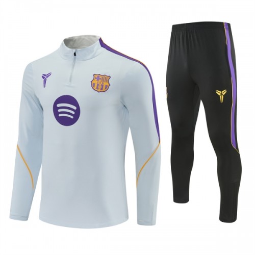 Barcelona Training Huppari 2026-27 Neljännes Zip Valkoinen - Miesten Barcelona Training Huppari 2026-27 Neljännes Zip Valkoinen - Miesten