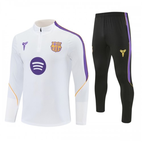 Barcelona Training Huppari 2026-27 Neljännes Zip Valkoinen - Miesten Barcelona Training Huppari 2026-27 Neljännes Zip Valkoinen - Miesten