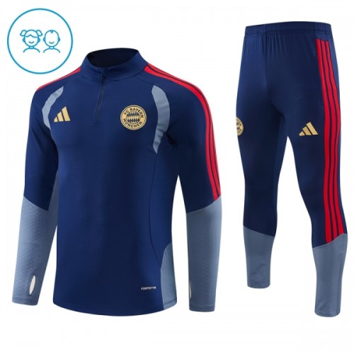 FC Bayern München Training Huppari 2026-27 Neljännes Zip Sininen - Lasten FC Bayern München Training Huppari 2026-27 Neljännes Zip Sininen - Lasten