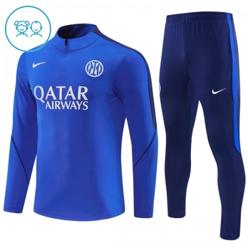 Inter Milan Training Huppari 2026-27 Neljännes Zip Sininen - Lasten Inter Milan Training Huppari 2026-27 Neljännes Zip Sininen - Lasten
