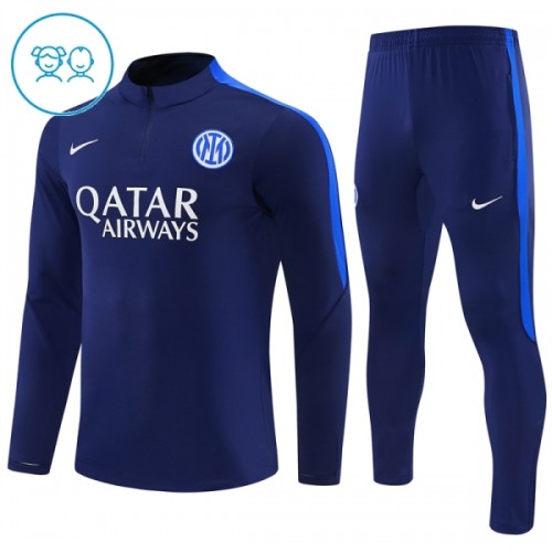 Inter Milan Training Huppari 2026-27 Neljännes Zip Sininen - Lasten Inter Milan Training Huppari 2026-27 Neljännes Zip Sininen - Lasten