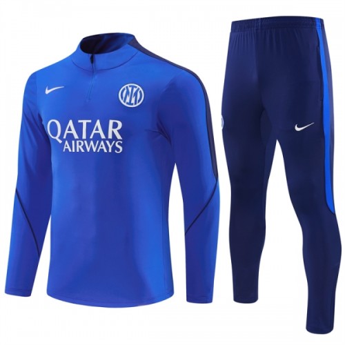Inter Milan Training Huppari 2026-27 Neljännes Zip Sininen - Miesten Inter Milan Training Huppari 2026-27 Neljännes Zip Sininen - Miesten