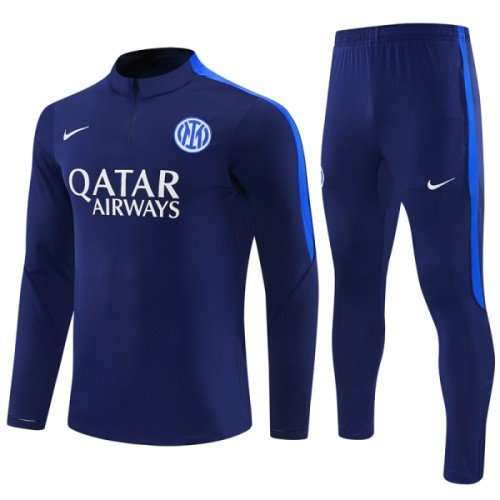 Inter Milan Training Huppari 2026-27 Neljännes Zip Sininen - Miesten Inter Milan Training Huppari 2026-27 Neljännes Zip Sininen - Miesten