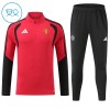 Manchester United Training Huppari 2026-27 Neljännes Zip Punainen - Lasten Manchester United Training Huppari 2026-27 Neljännes Zip Punainen - Lasten