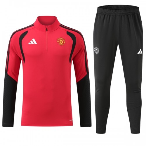 Manchester United Training Huppari 2026-27 Neljännes Zip Punainen - Miesten Manchester United Training Huppari 2026-27 Neljännes Zip Punainen - Miesten