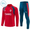 Portugali Training Huppari 2026-27 Neljännes Zip Punainen - Lasten Portugali Training Huppari 2026-27 Neljännes Zip Punainen - Lasten