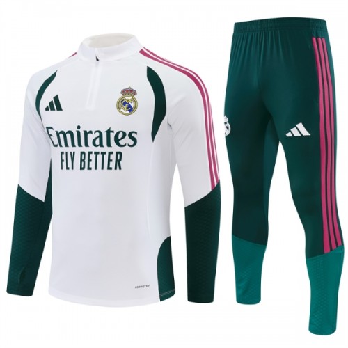 Real Madrid Training Huppari 2026-27 Neljännes Zip Valkoinen - Miesten Real Madrid Training Huppari 2026-27 Neljännes Zip Valkoinen - Miesten