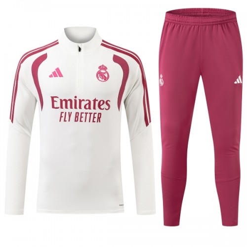 Real Madrid Training Huppari 2026-27 Neljännes Zip Valkoinen - Miesten Real Madrid Training Huppari 2026-27 Neljännes Zip Valkoinen - Miesten