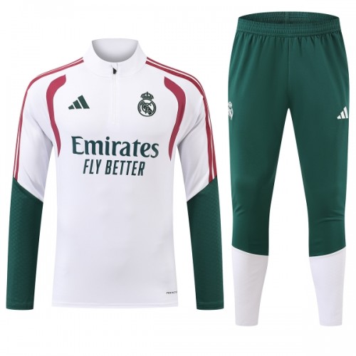 Real Madrid Training Huppari 2026-27 Neljännes Zip Valkoinen - Miesten Real Madrid Training Huppari 2026-27 Neljännes Zip Valkoinen - Miesten