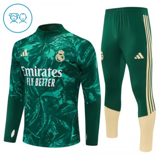 Real Madrid Training Huppari 2026-27 Neljännes Zip Vihreä - Lasten Real Madrid Training Huppari 2026-27 Neljännes Zip Vihreä - Lasten