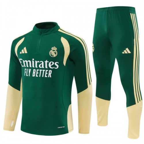 Real Madrid Training Huppari 2026-27 Neljännes Zip Vihreä - Miesten Real Madrid Training Huppari 2026-27 Neljännes Zip Vihreä - Miesten