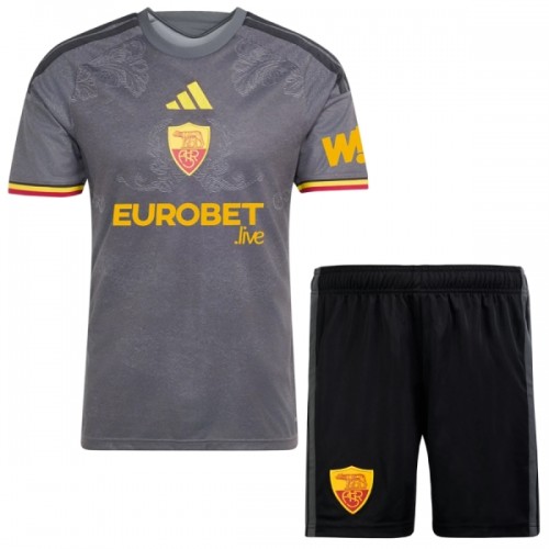 Virallinen Fanipaita + Shortsit AS Roma Kolmas Pelipaita 2026-27 - Lasten Virallinen Fanipaita + Shortsit AS Roma Kolmas Pelipaita 2026-27 - Lasten