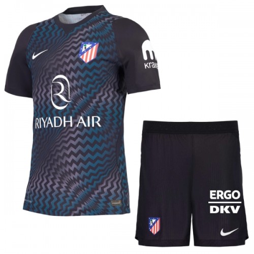 Virallinen Fanipaita + Shortsit Maalivahdin Atlético Madrid 2026-27 Musta - Lasten Virallinen Fanipaita + Shortsit Maalivahdin Atlético Madrid 2026-27 Musta - Lasten