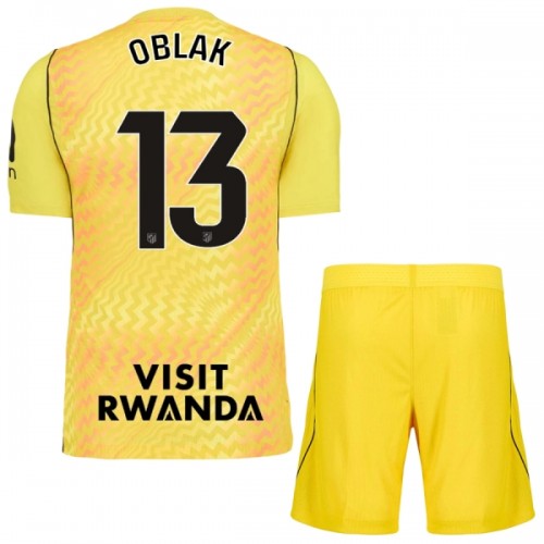Virallinen Fanipaita + Shortsit Maalivahdin Atlético Madrid Oblak 13 2026-27 Keltainen - Lasten Virallinen Fanipaita + Shortsit Maalivahdin Atlético Madrid Oblak 13 2026-27 Keltainen - Lasten