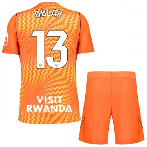 Virallinen Fanipaita + Shortsit Maalivahdin Atlético Madrid Oblak 13 2026-27 Oranssi - Lasten Virallinen Fanipaita + Shortsit Maalivahdin Atlético Madrid Oblak 13 2026-27 Oranssi - Lasten
