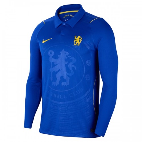 Virallinen Fanipaita Pitkähihainen Chelsea Kotipelipaita 2026-27 - Miesten Virallinen Fanipaita Pitkähihainen Chelsea Kotipelipaita 2026-27 - Miesten