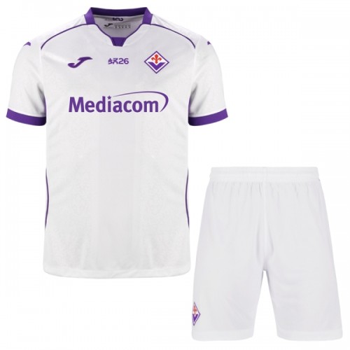 Virallinen Fanipaita + Shortsit AC Fiorentina Vieraspelipaita 2026-27 - Lasten Virallinen Fanipaita + Shortsit AC Fiorentina Vieraspelipaita 2026-27 - Lasten