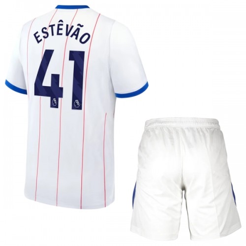 Virallinen Fanipaita + Shortsit Chelsea Estevao 41 Kolmas Pelipaita 2026-27 - Lasten Virallinen Fanipaita + Shortsit Chelsea Estevao 41 Kolmas Pelipaita 2026-27 - Lasten